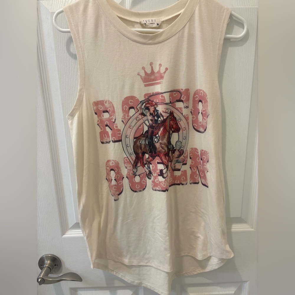 Avery Apparel Company Rodeo Queen Muscle Tank‎ Top